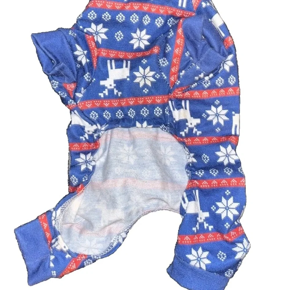 Dog One Piece  Holiday Pattern Small